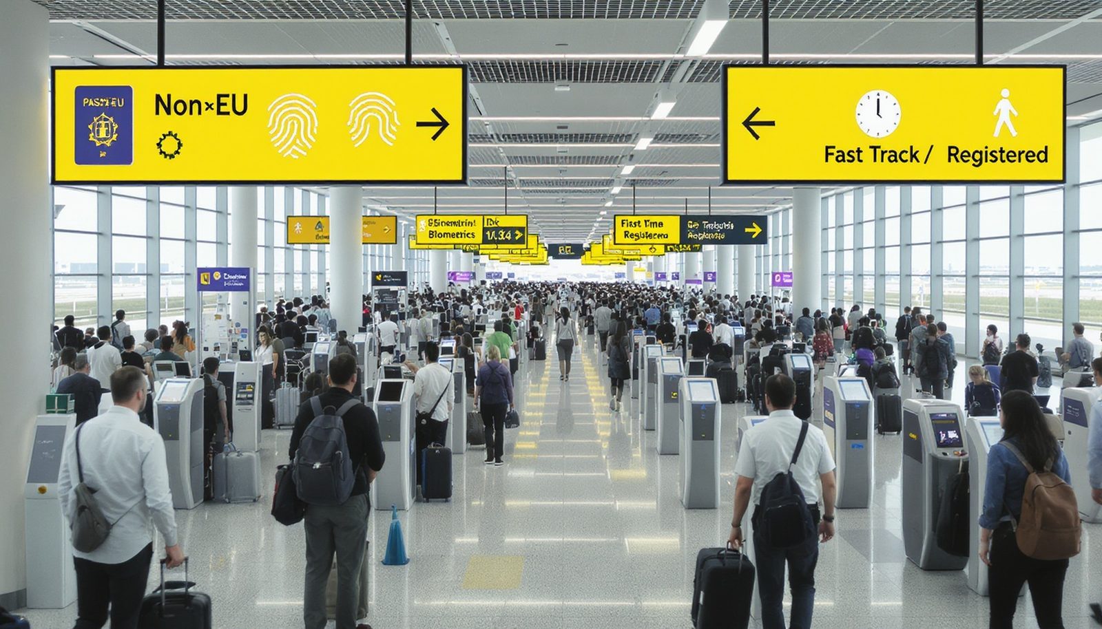 EES Rollout and Airport Capacity for Schengen Borders