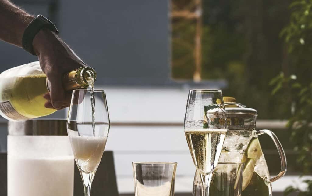 Premium drinks at an all-inclusive resort