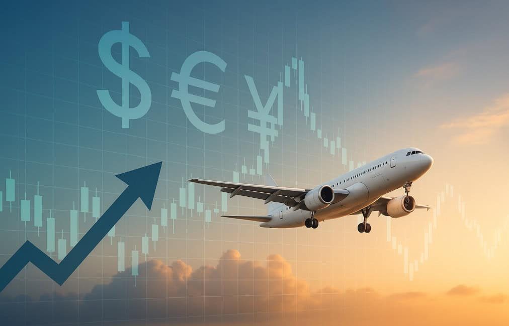 A traveler looking at flight information, considering how ticket prices affect travel plans.