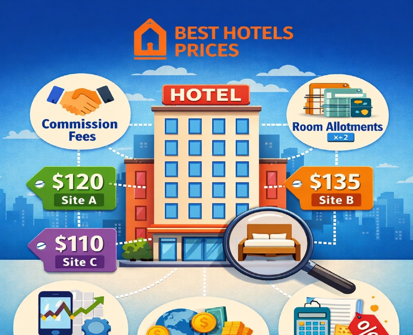 Explanation of why the same hotel has different prices on different booking websites