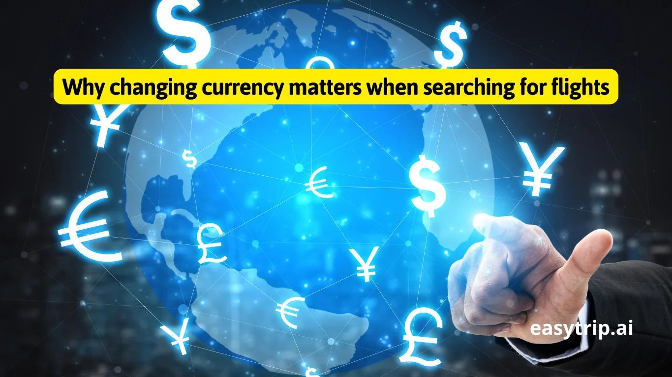 changing currency settings on Google Flights