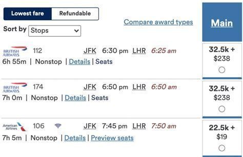 example of carrier-imposed charge on British Airways award ticket