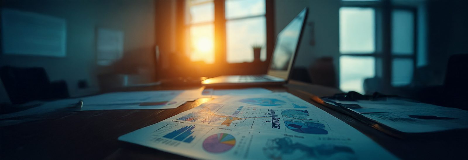 Business travel cost items laid out on a desk