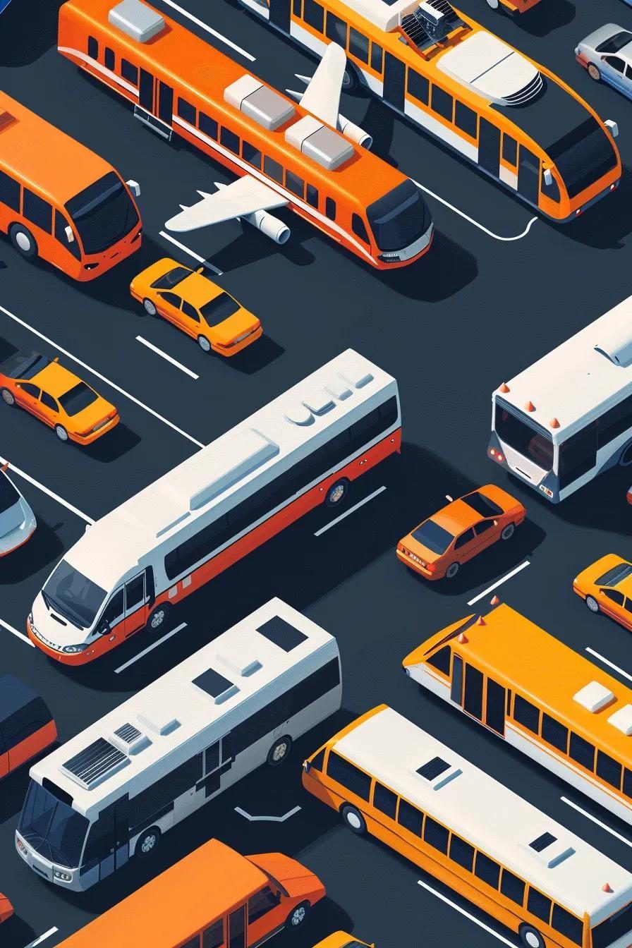 Visual representation of different airport shuttle pricing models