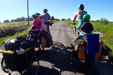 Family enjoying a budget-friendly trip together