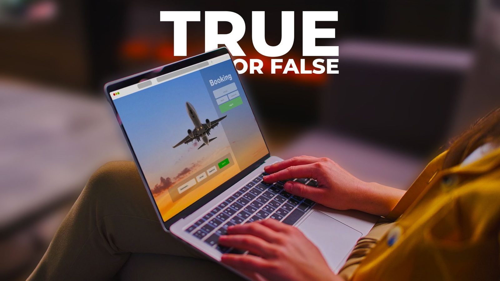 Person checking flight prices late at night on a laptop