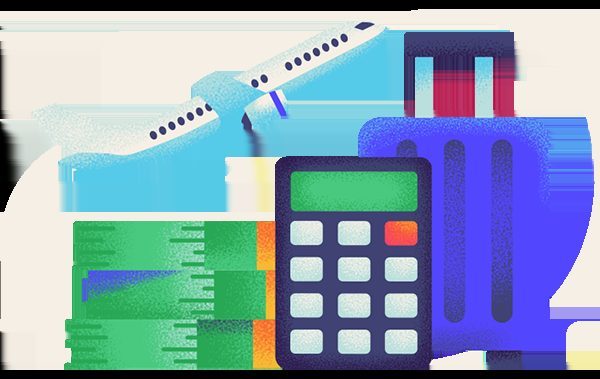 Simple visual about how to travel on a budget, highlighting categories like transport, lodging, and food.