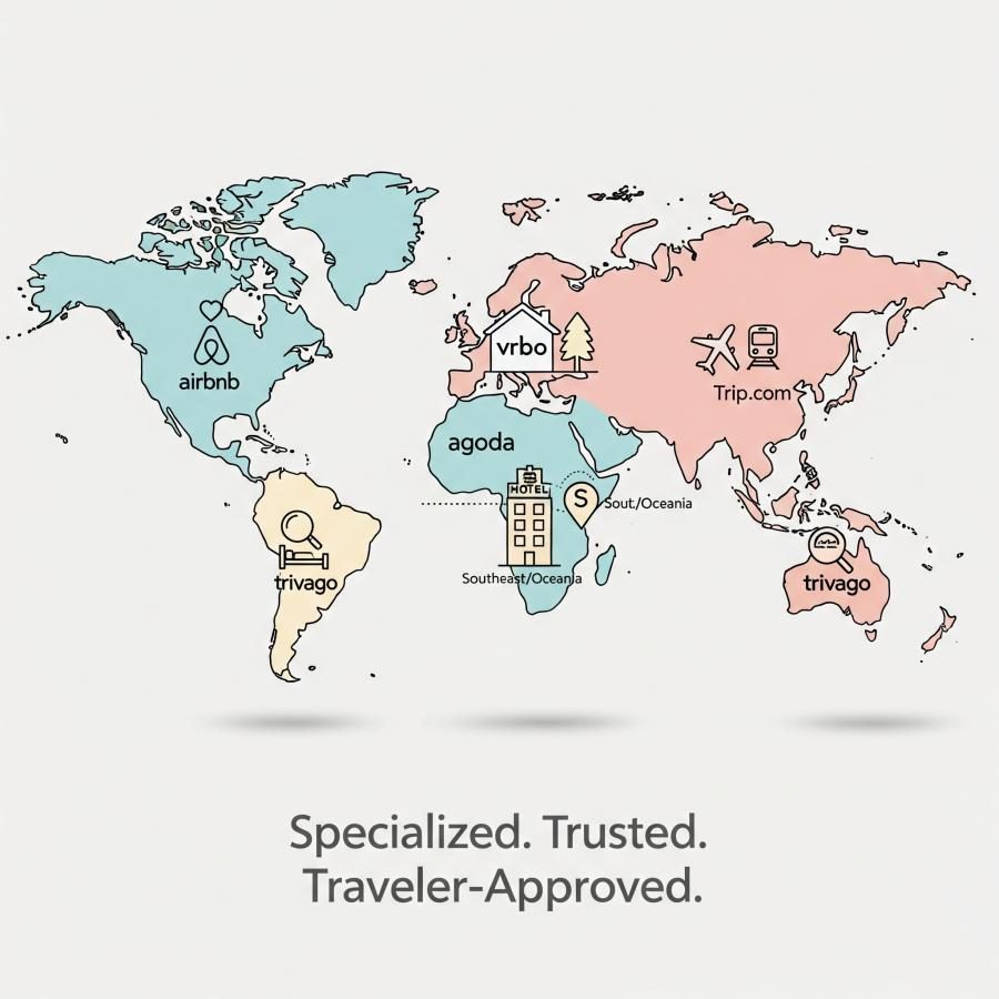 Online travel booking interface with multiple options and filters