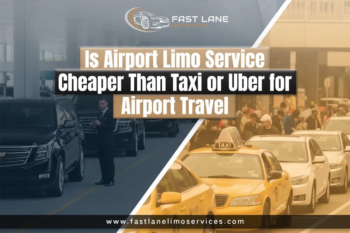 Affordable airport limo service cost – Fast Lane Limo provides luxury airport transportation and limo rentals near you.