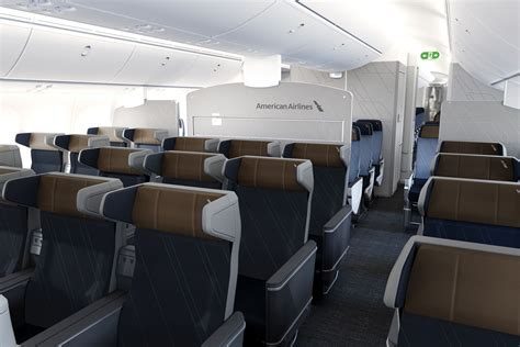 premium economy cabin with spacious seating and upgraded inflight amenities